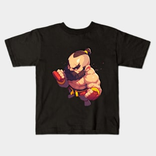 Street Fighter Zangief Art Kids T-Shirt